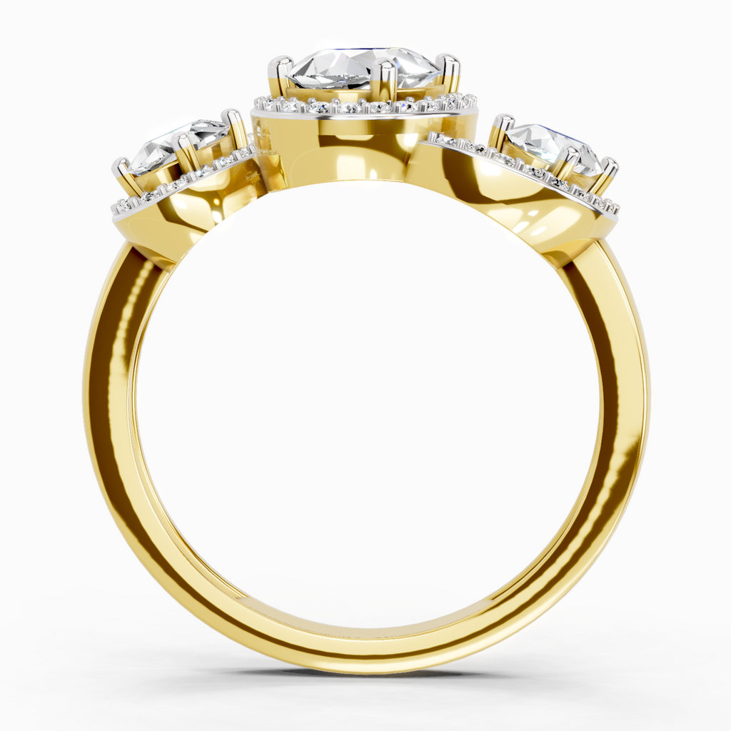 Iconic Oval Halo Diamond Ring