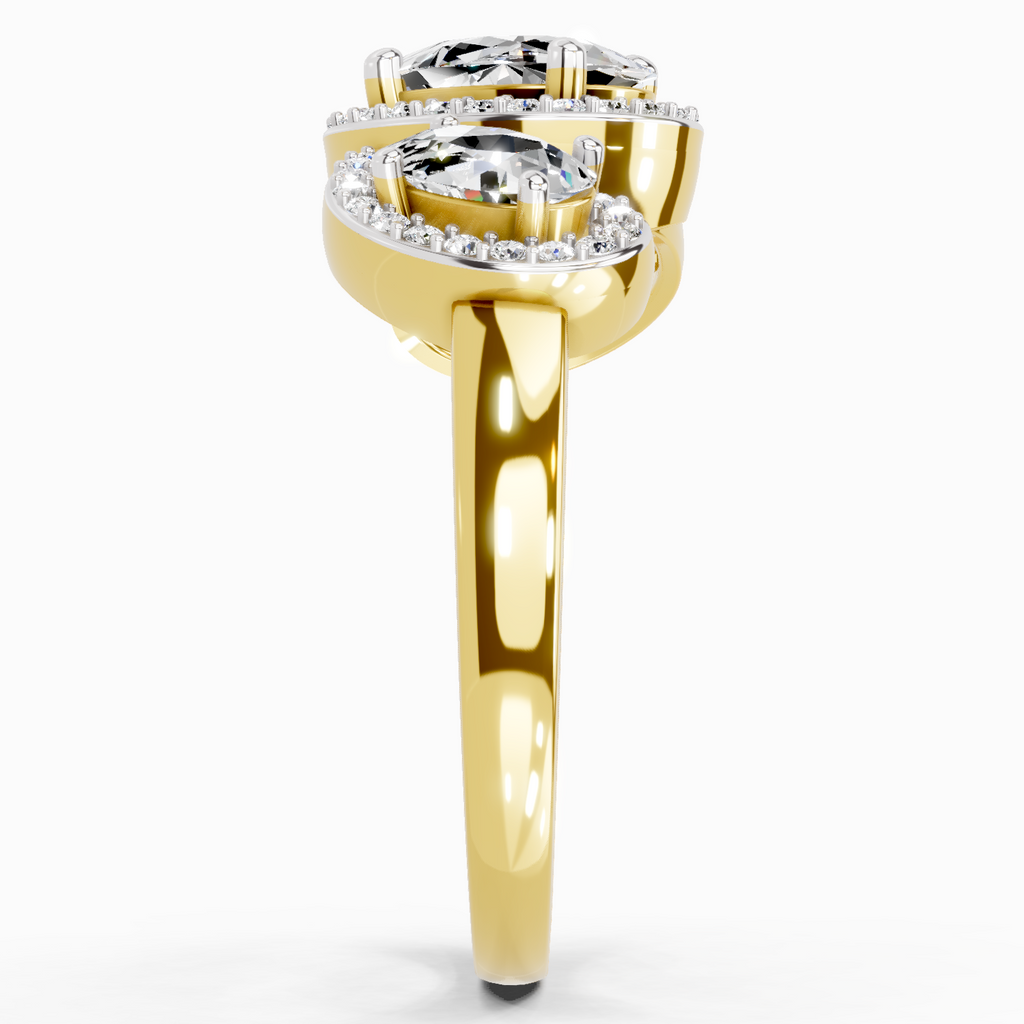 Iconic Oval Halo Diamond Ring