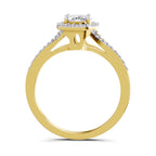 Brilliant Oval Halo Diamond Engagement Ring