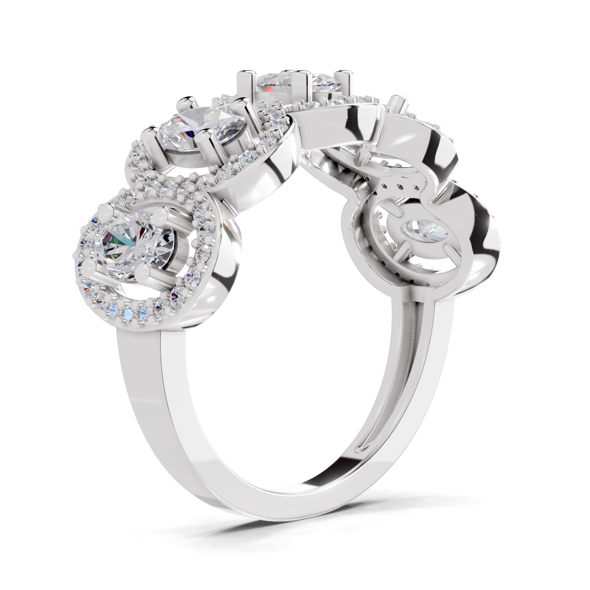 Enchanting Eternal Diamond Engagement Ring