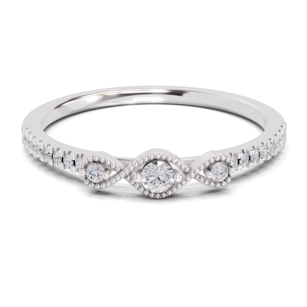 Dazzling Infinity Diamond Engagement Ring