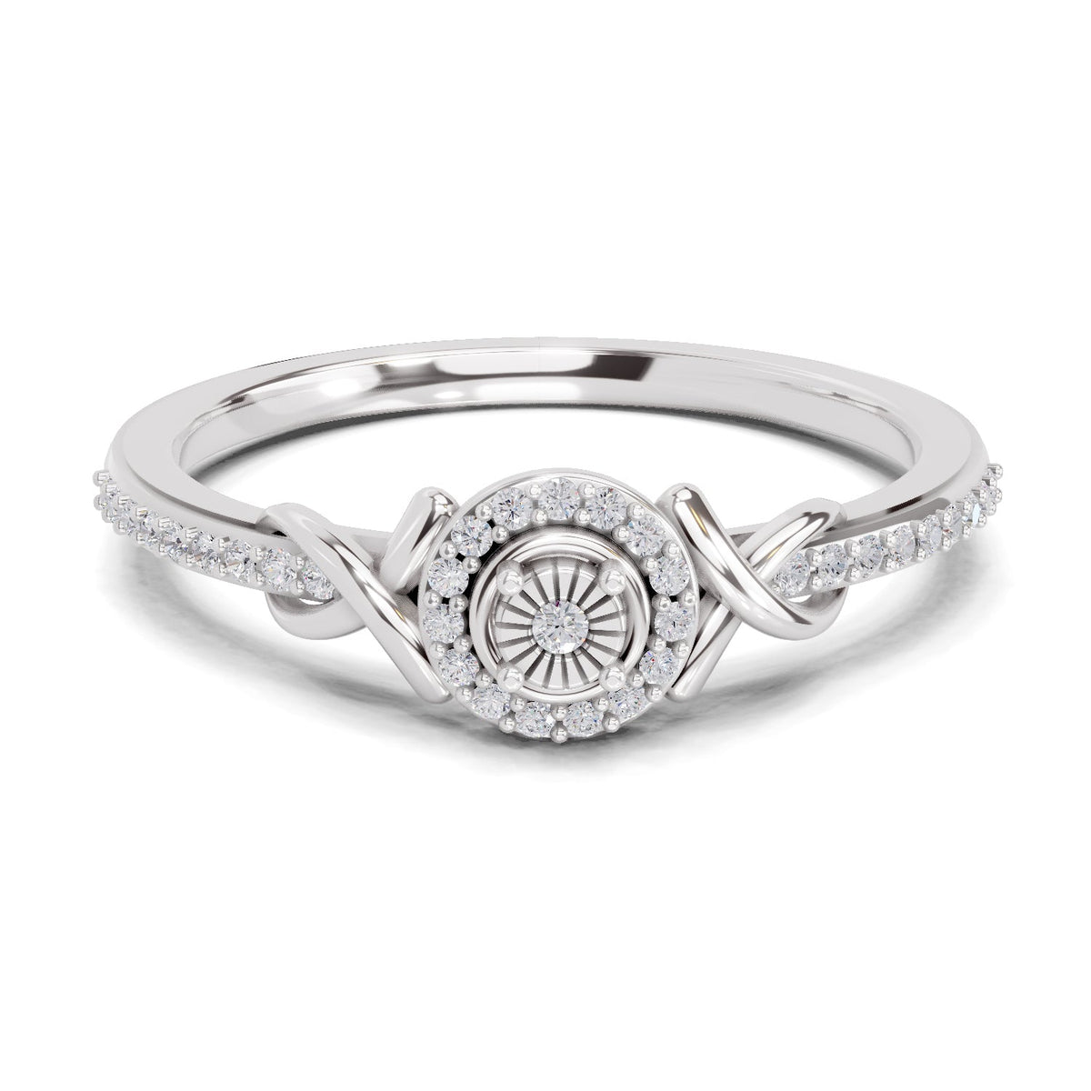 Sparkling Promise Infinity Diamond Engagement Ring