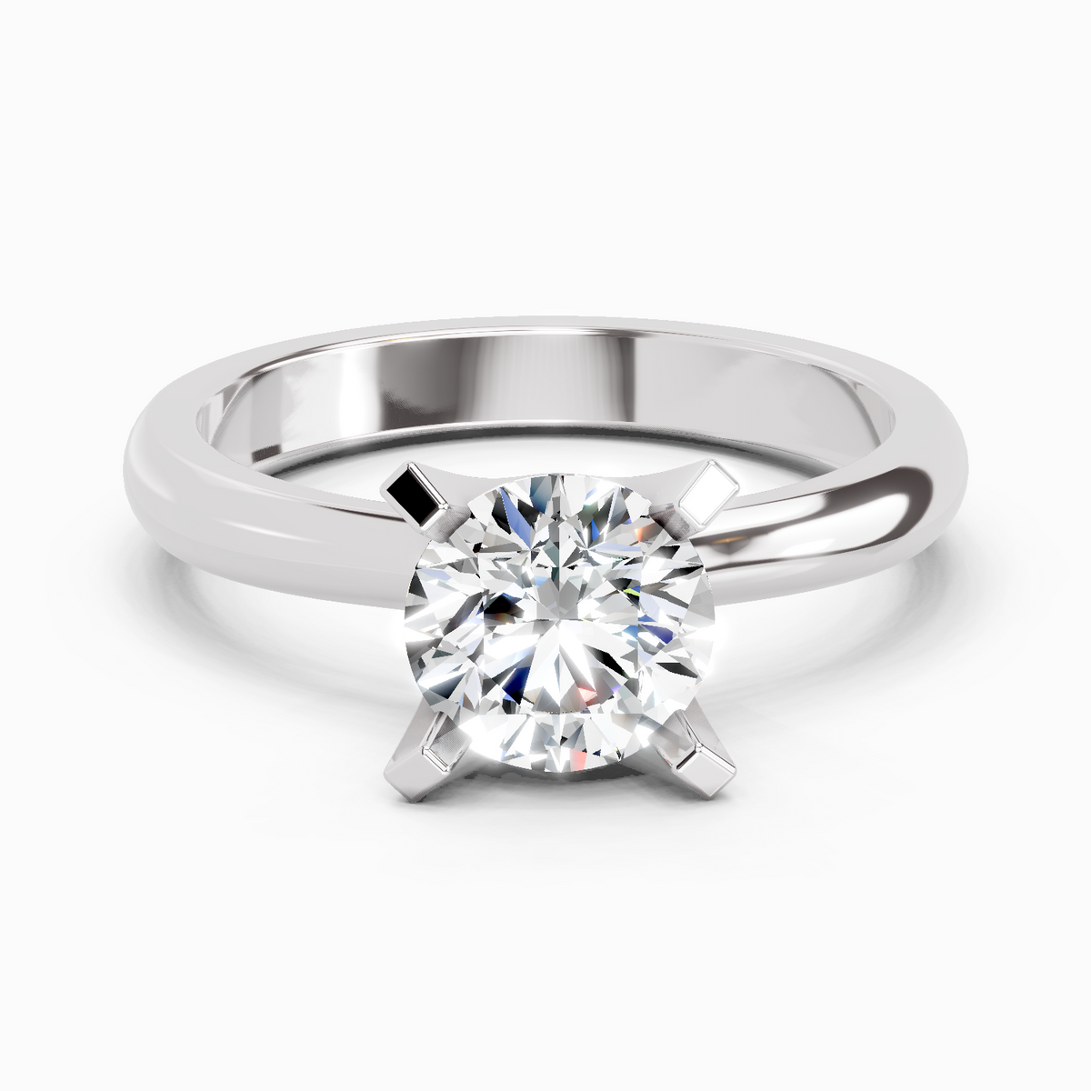 Delicate Solitaire Diamond Ring