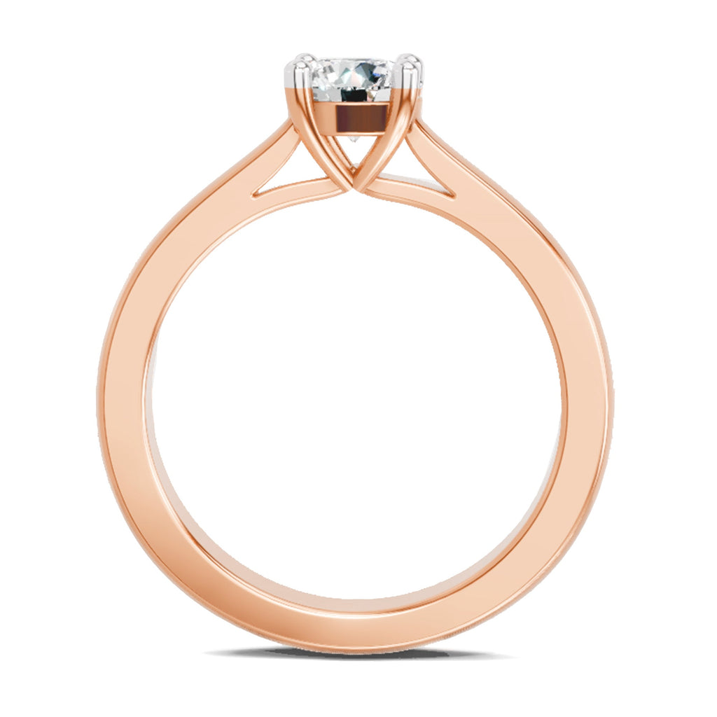 Glistening Round Solitaire Diamond Ring