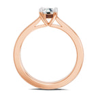 Glistening Round Solitaire Diamond Ring