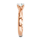 Glistening Round Solitaire Diamond Ring