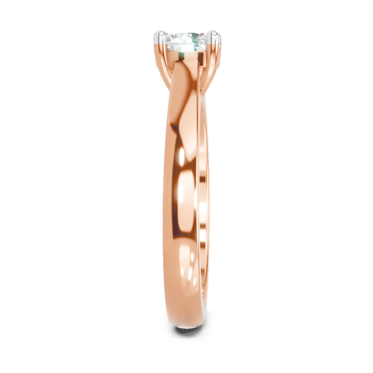 Glistening Round Solitaire Diamond Ring