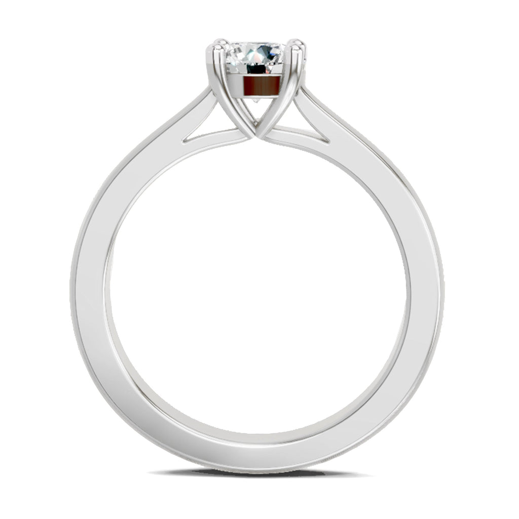 Glistening Round Solitaire Diamond Ring