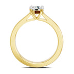 Glistening Round Solitaire Diamond Ring