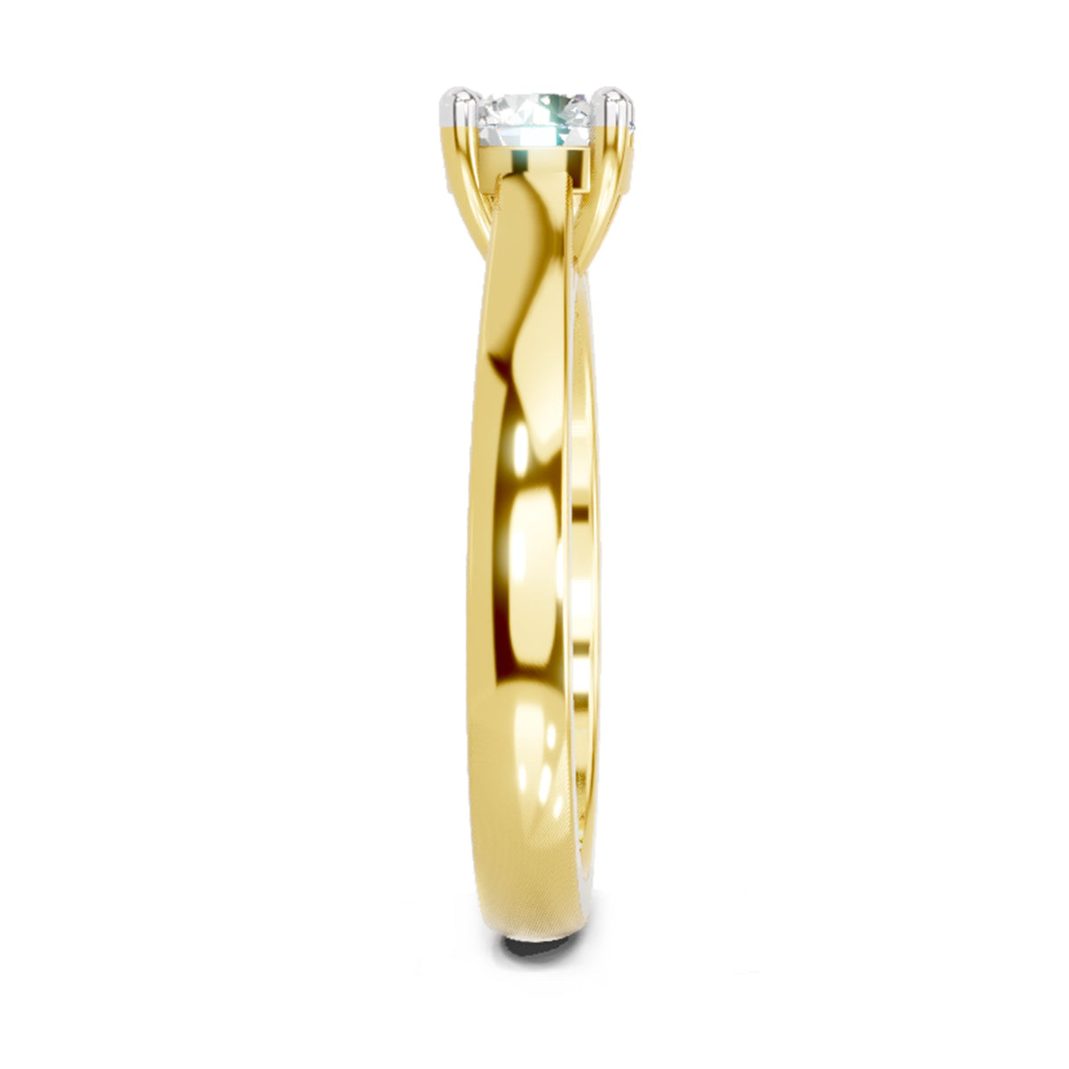 Glistening Round Solitaire Diamond Ring