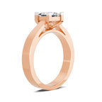 Sparkling Princess-Cut Solitaire Diamond Ring