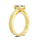 Sparkling Princess-Cut Solitaire Diamond Ring
