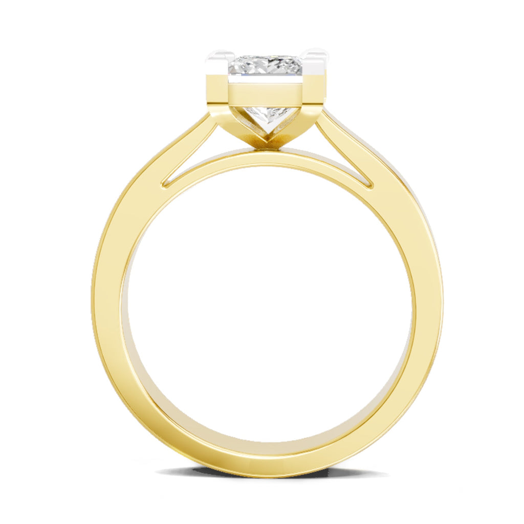 Sparkling Princess-Cut Solitaire Diamond Ring