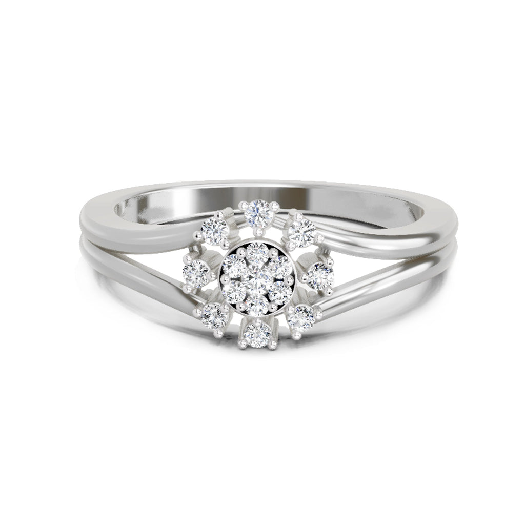 Resplendent Round Solitaire Diamond Ring