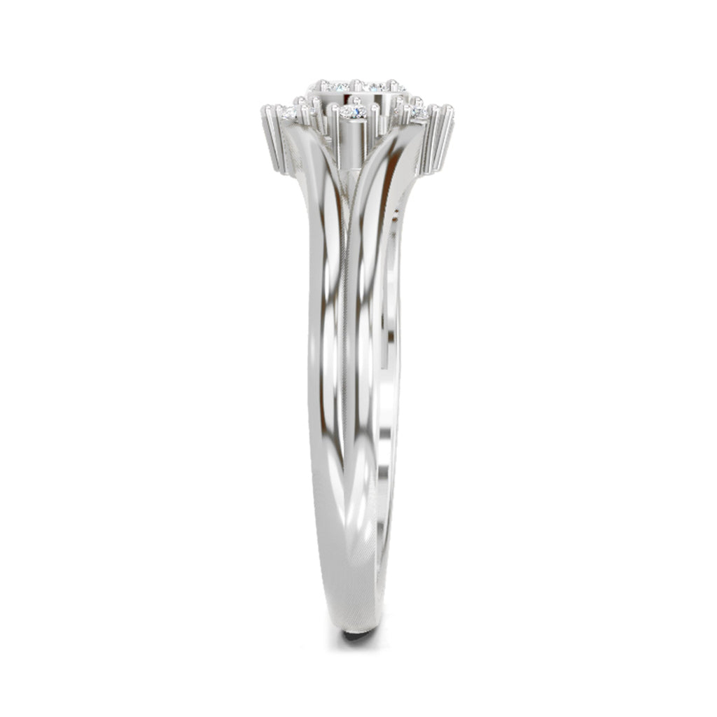 Resplendent Round Solitaire Diamond Ring