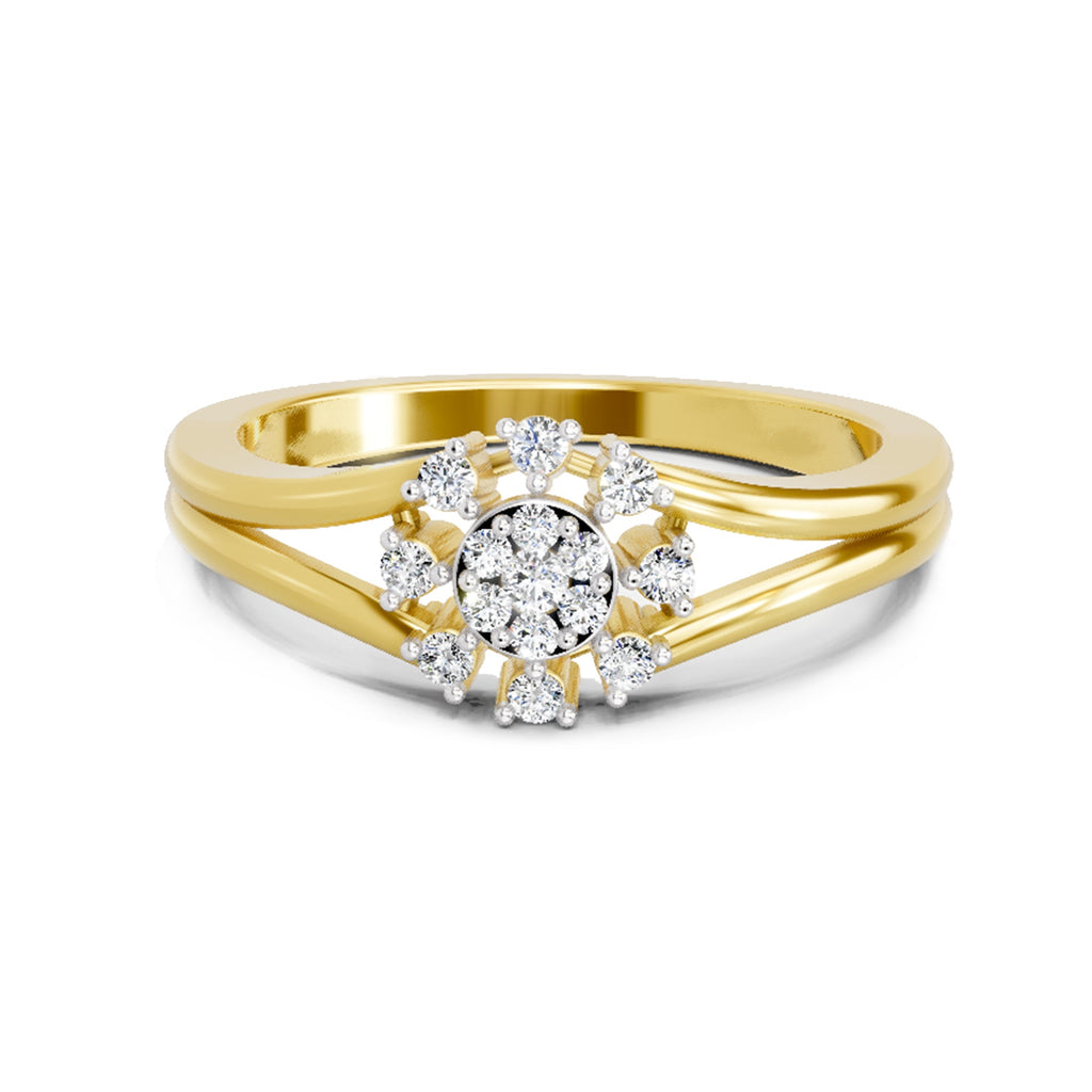 Resplendent Round Solitaire Diamond Ring