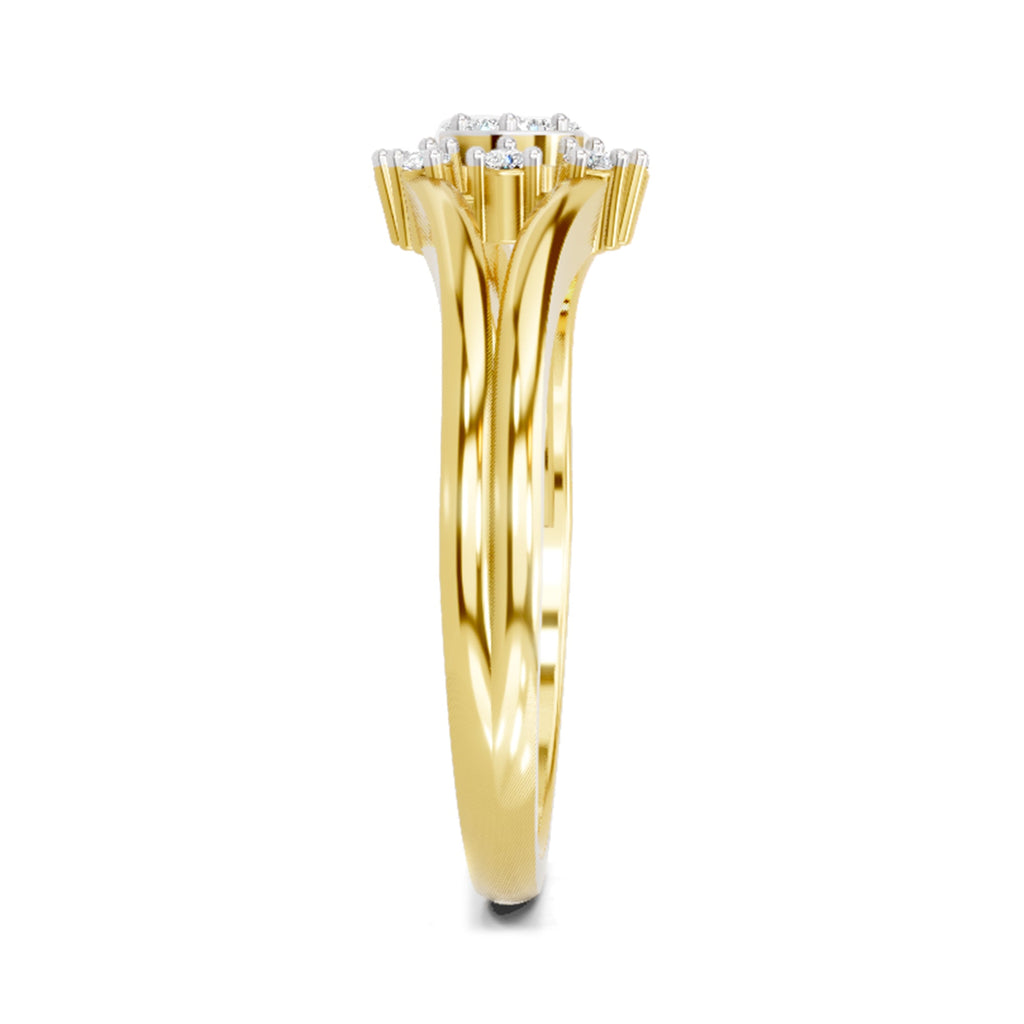 Resplendent Round Solitaire Diamond Ring