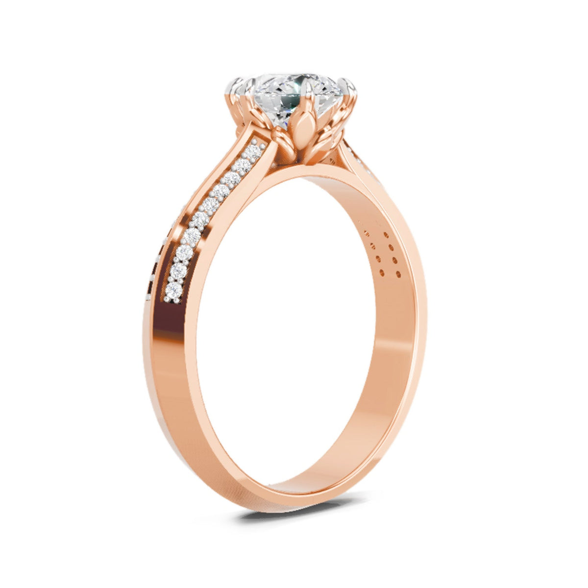 Sparkling Round Solitaire Diamond Ring