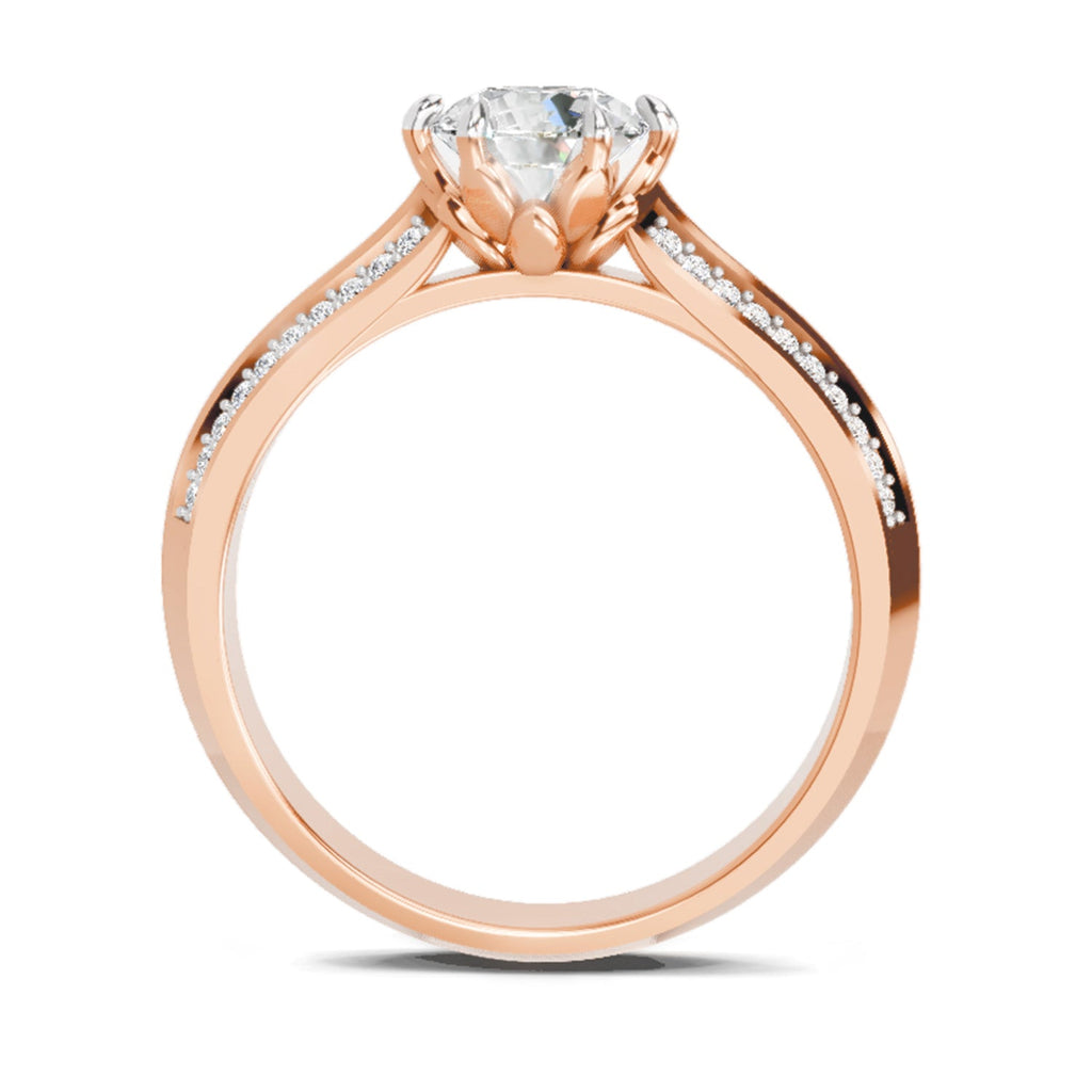Sparkling Round Solitaire Diamond Ring