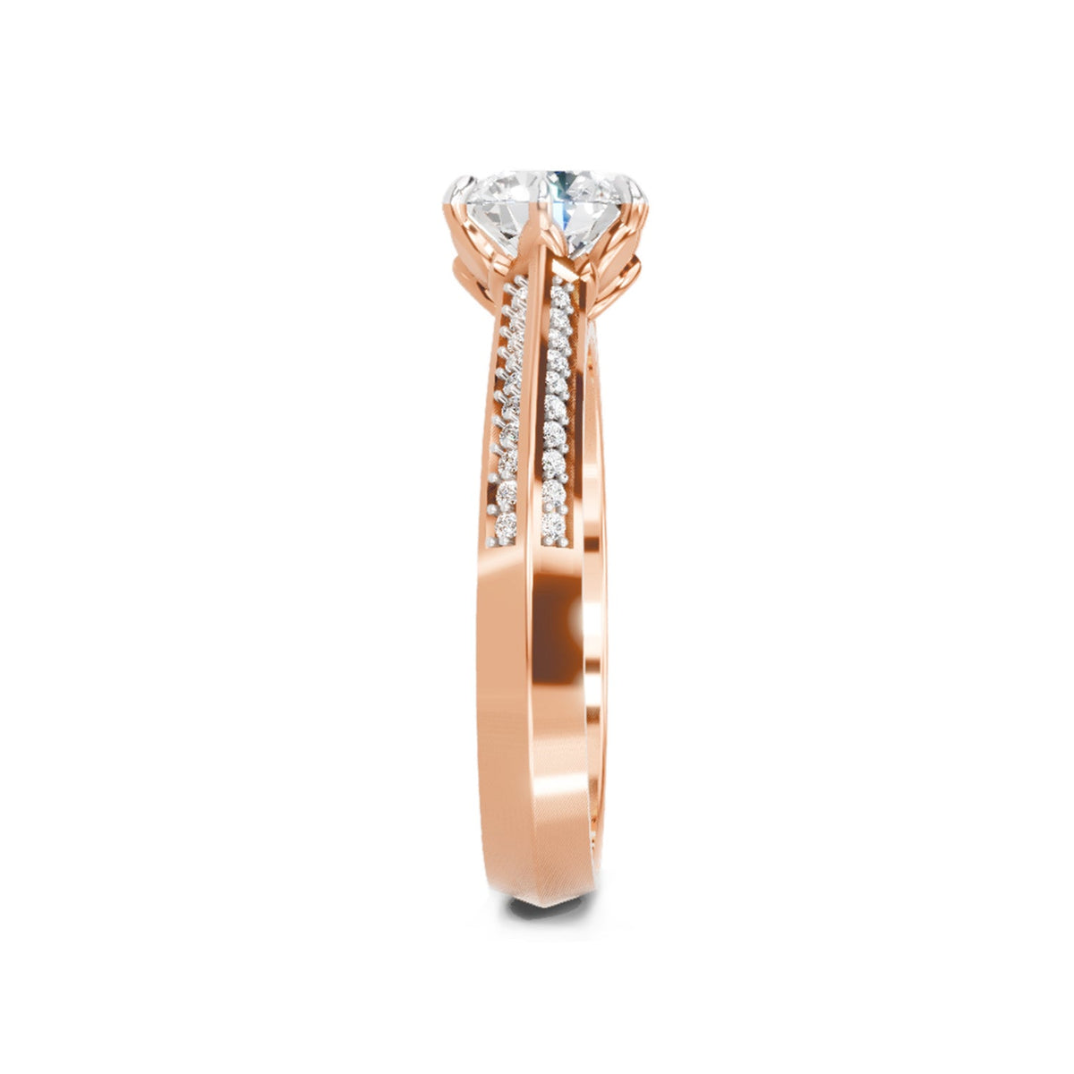 Sparkling Round Solitaire Diamond Ring