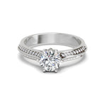 Sparkling Round Solitaire Diamond Ring