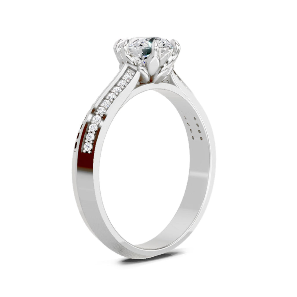 Sparkling Round Solitaire Diamond Ring