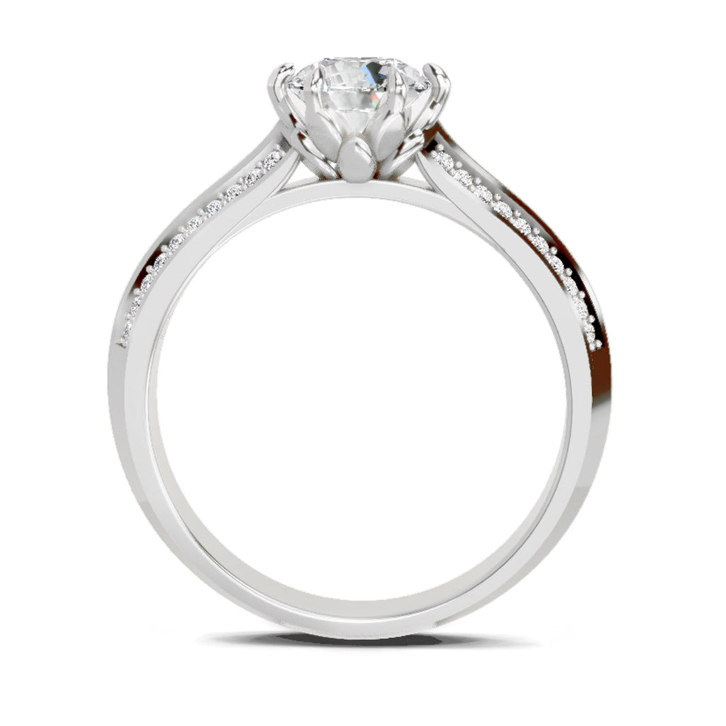 Sparkling Round Solitaire Diamond Ring