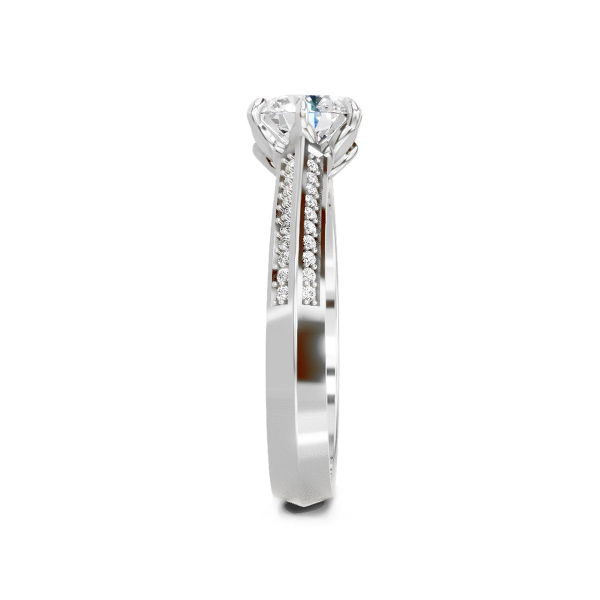Sparkling Round Solitaire Diamond Ring