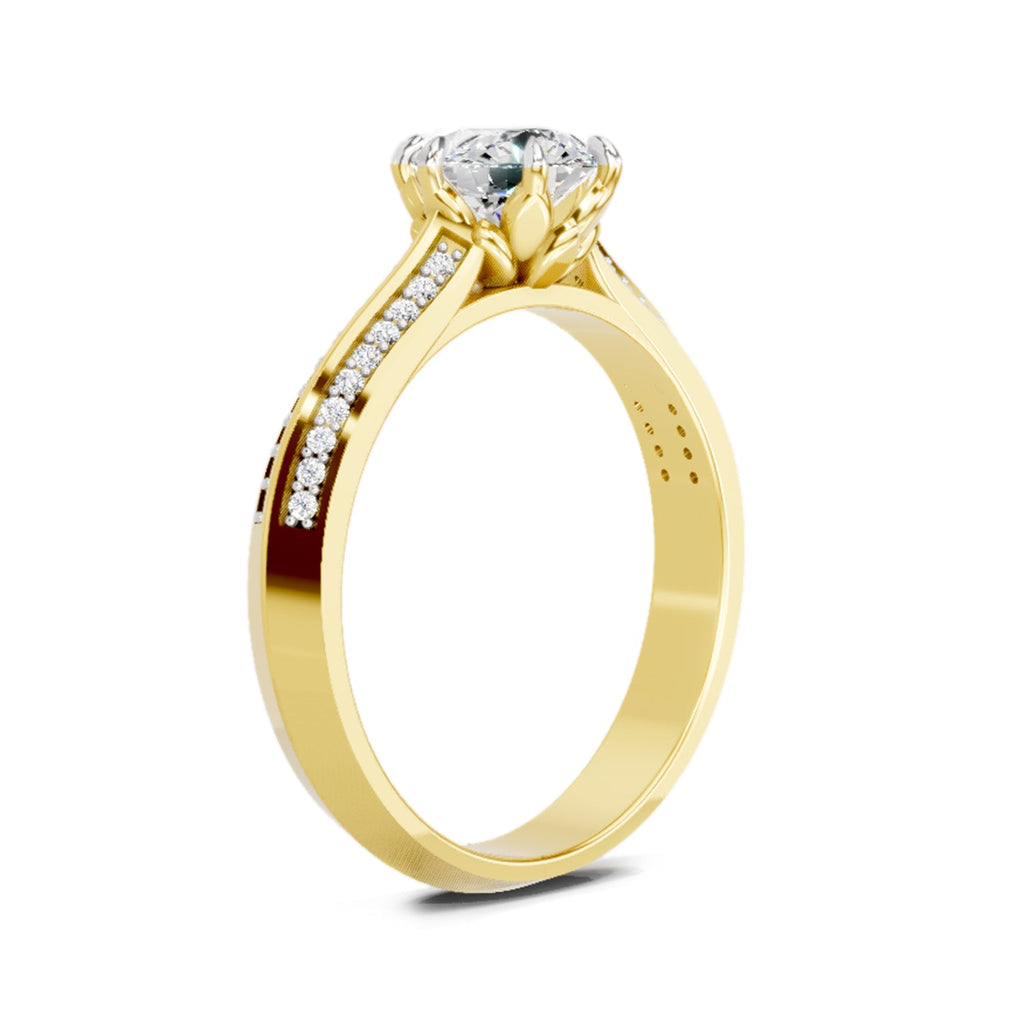 Sparkling Round Solitaire Diamond Ring