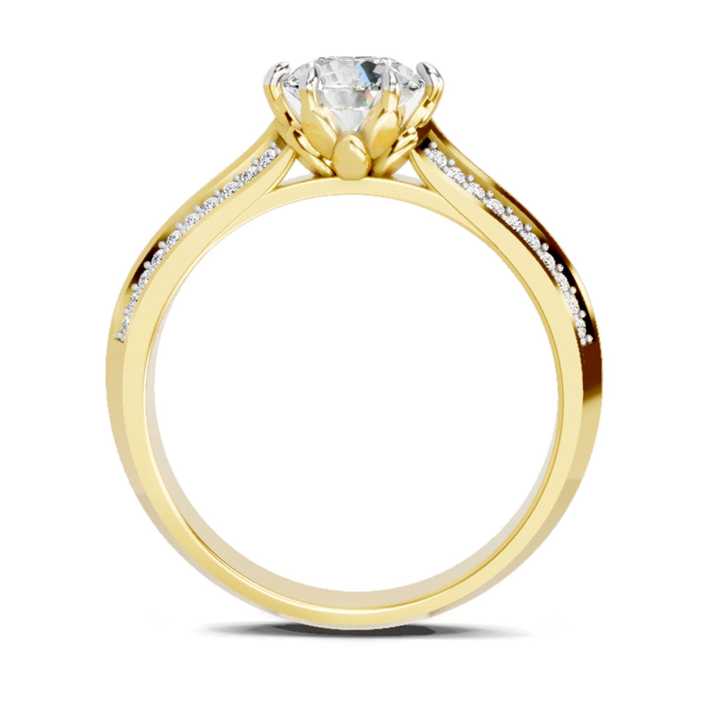 Sparkling Round Solitaire Diamond Ring