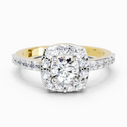 Gleaming Round Halo Diamond Ring