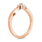 Lustrous Round Halo Diamond Ring