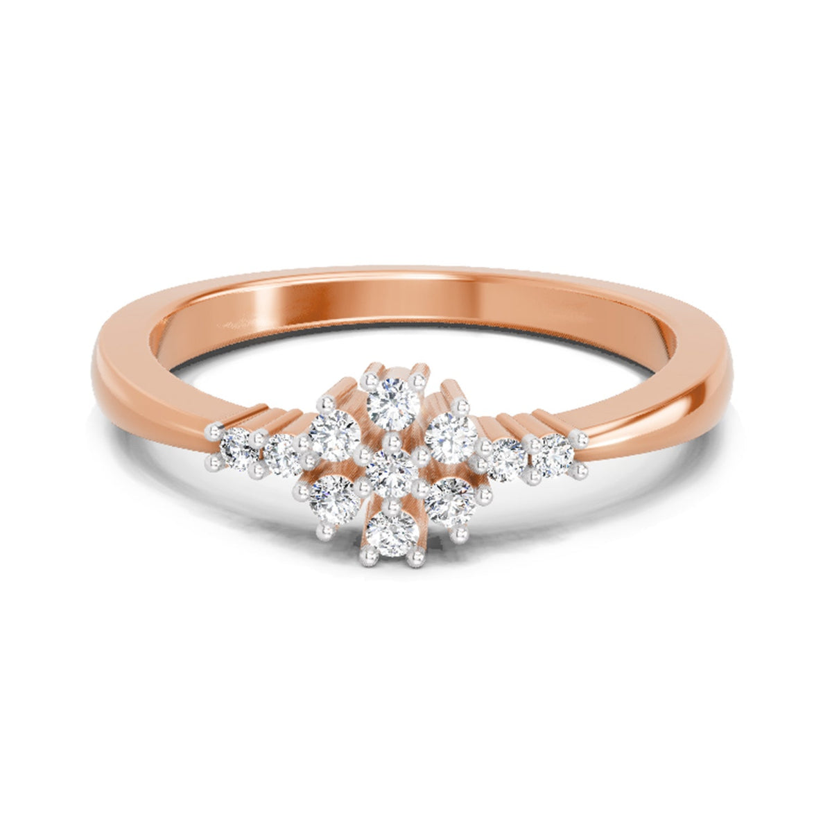 Stunning Round Cluster Diamond Ring