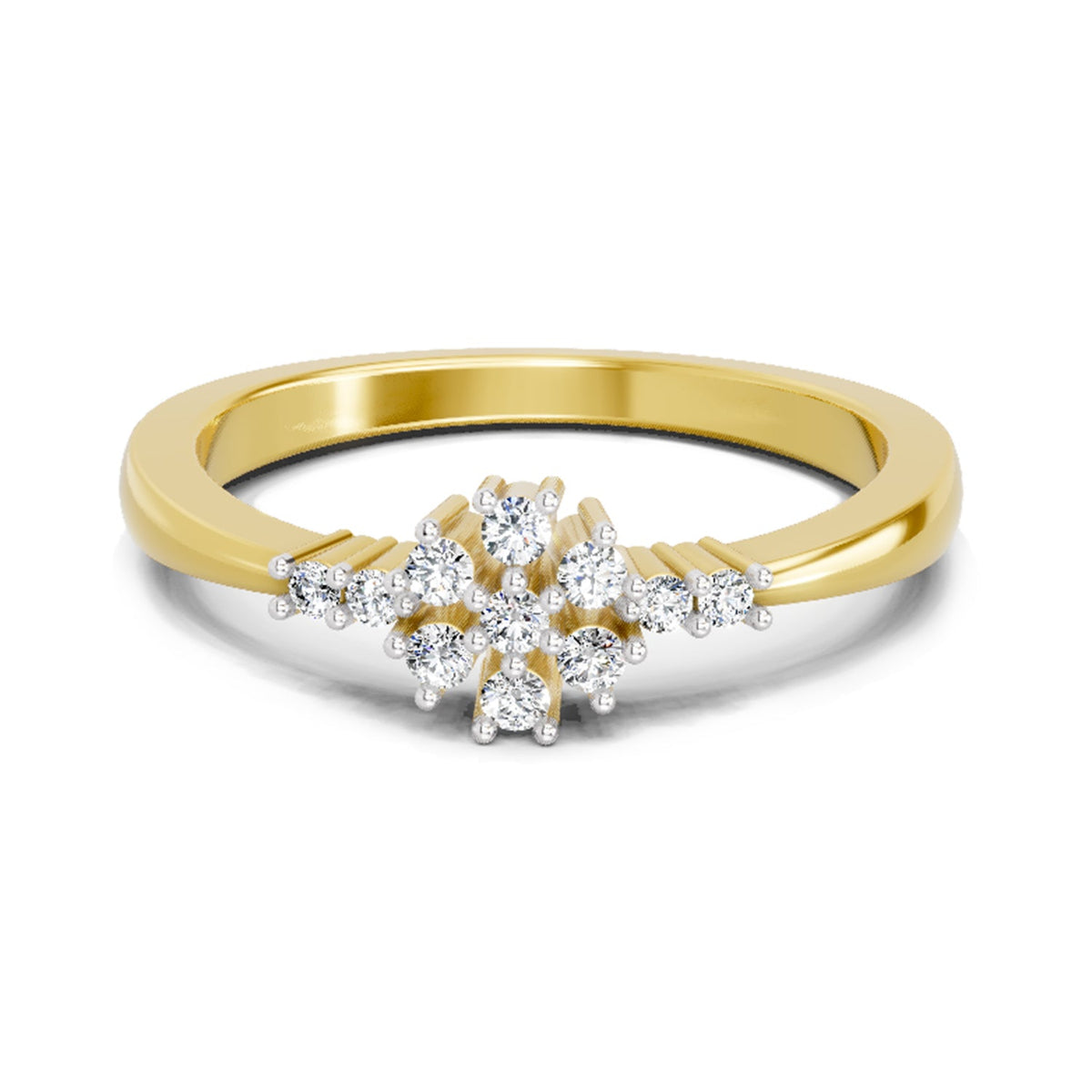 Stunning Round Cluster Diamond Ring