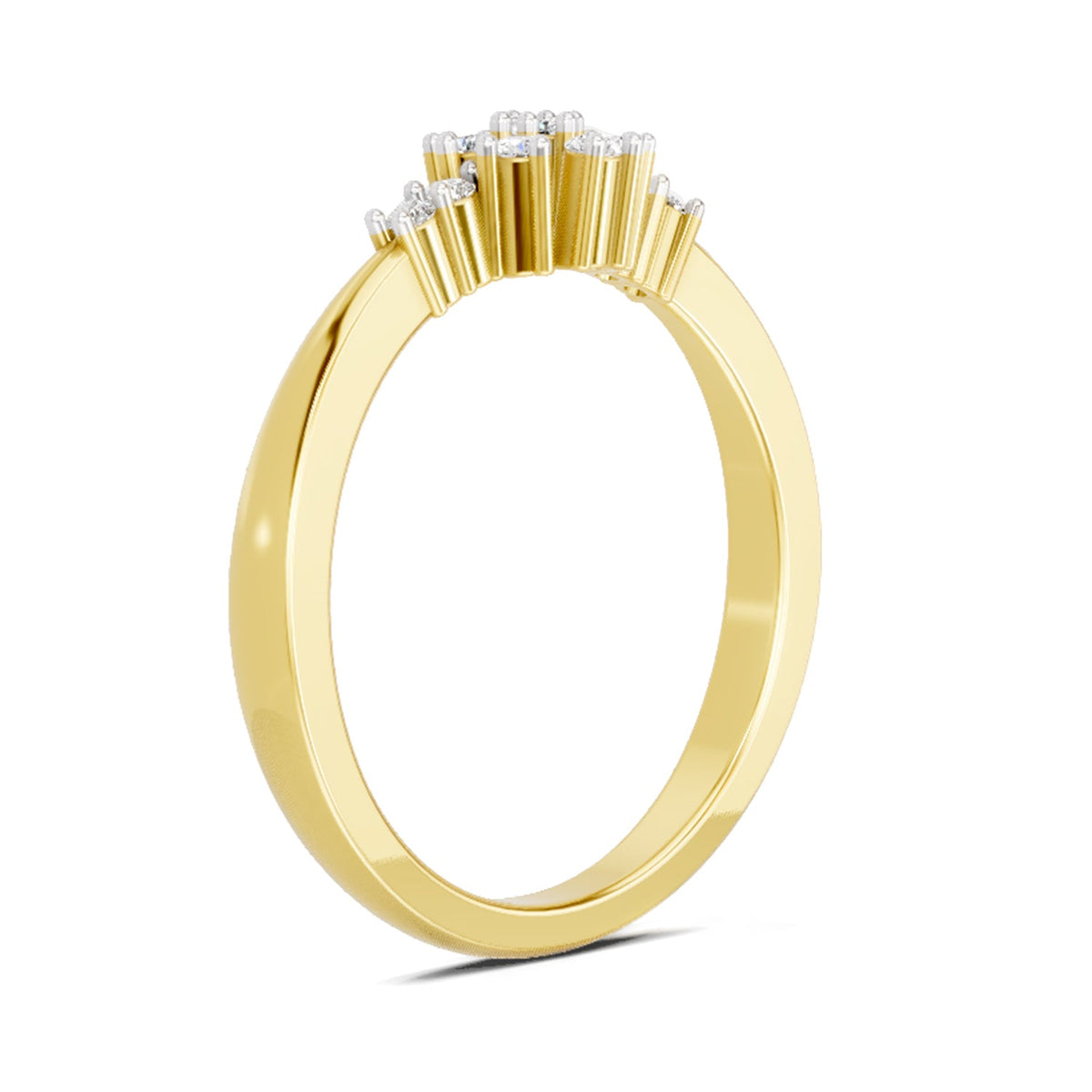 Stunning Round Cluster Diamond Ring