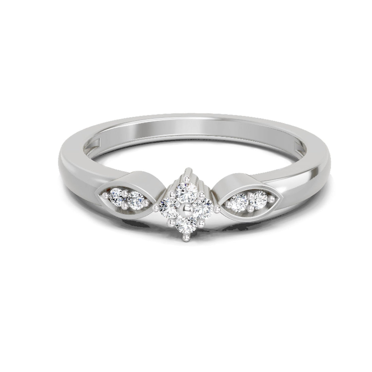 Captivating Round Cluster Diamond Ring