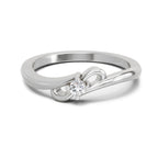 Gleaming Round Solitaire Diamond Ring