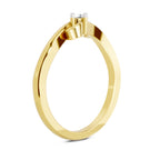 Gleaming Round Solitaire Diamond Ring