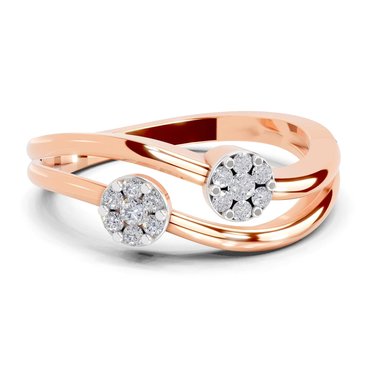 Regal Floral Diamond Ring