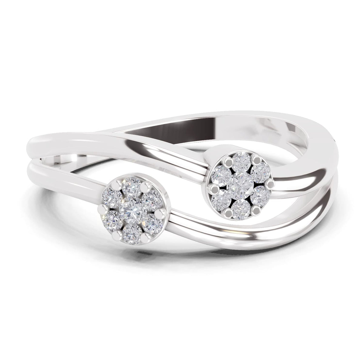 Regal Floral Diamond Ring