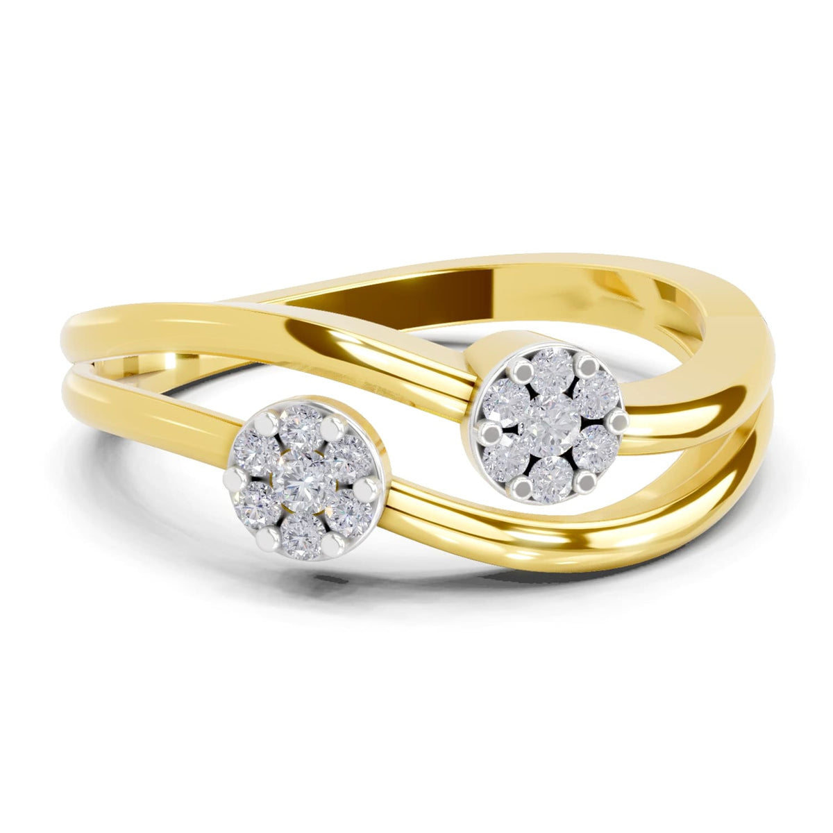 Regal Floral Diamond Ring