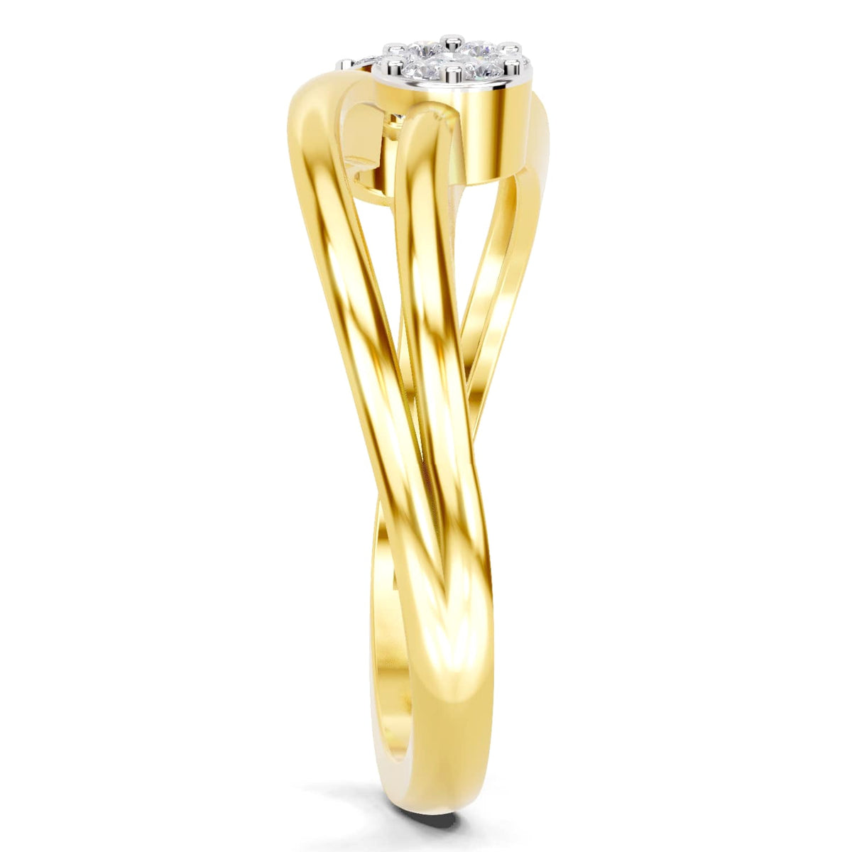 Regal Floral Diamond Ring