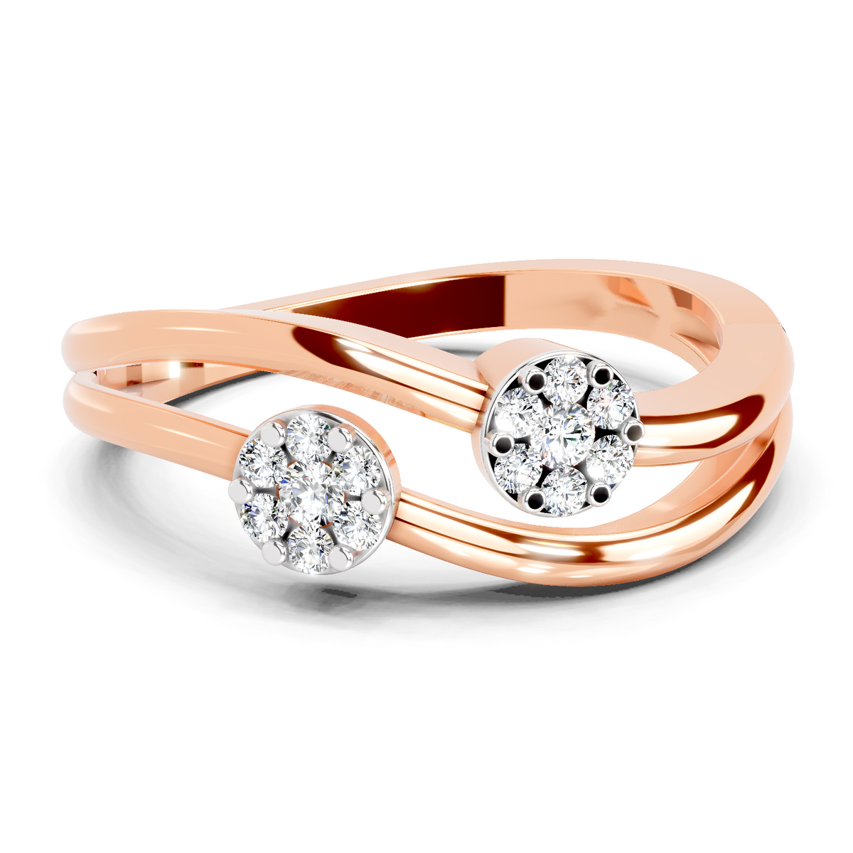 Exquisite Bloom Diamond Engagement Ring
