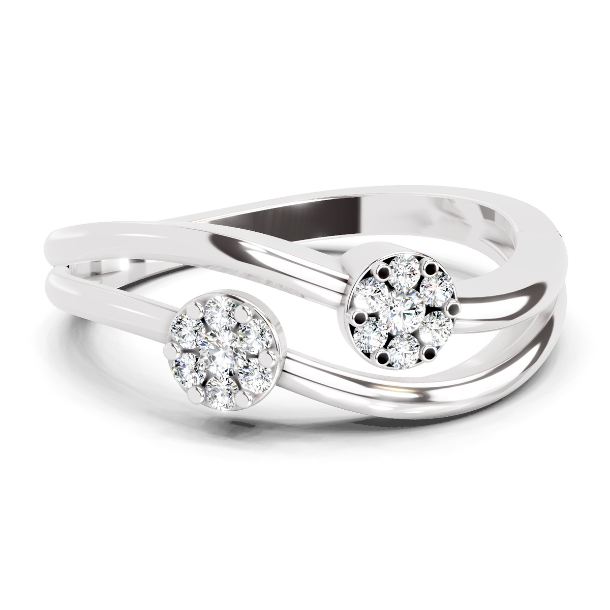 Exquisite Bloom Diamond Engagement Ring