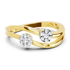 Exquisite Bloom Diamond Engagement Ring
