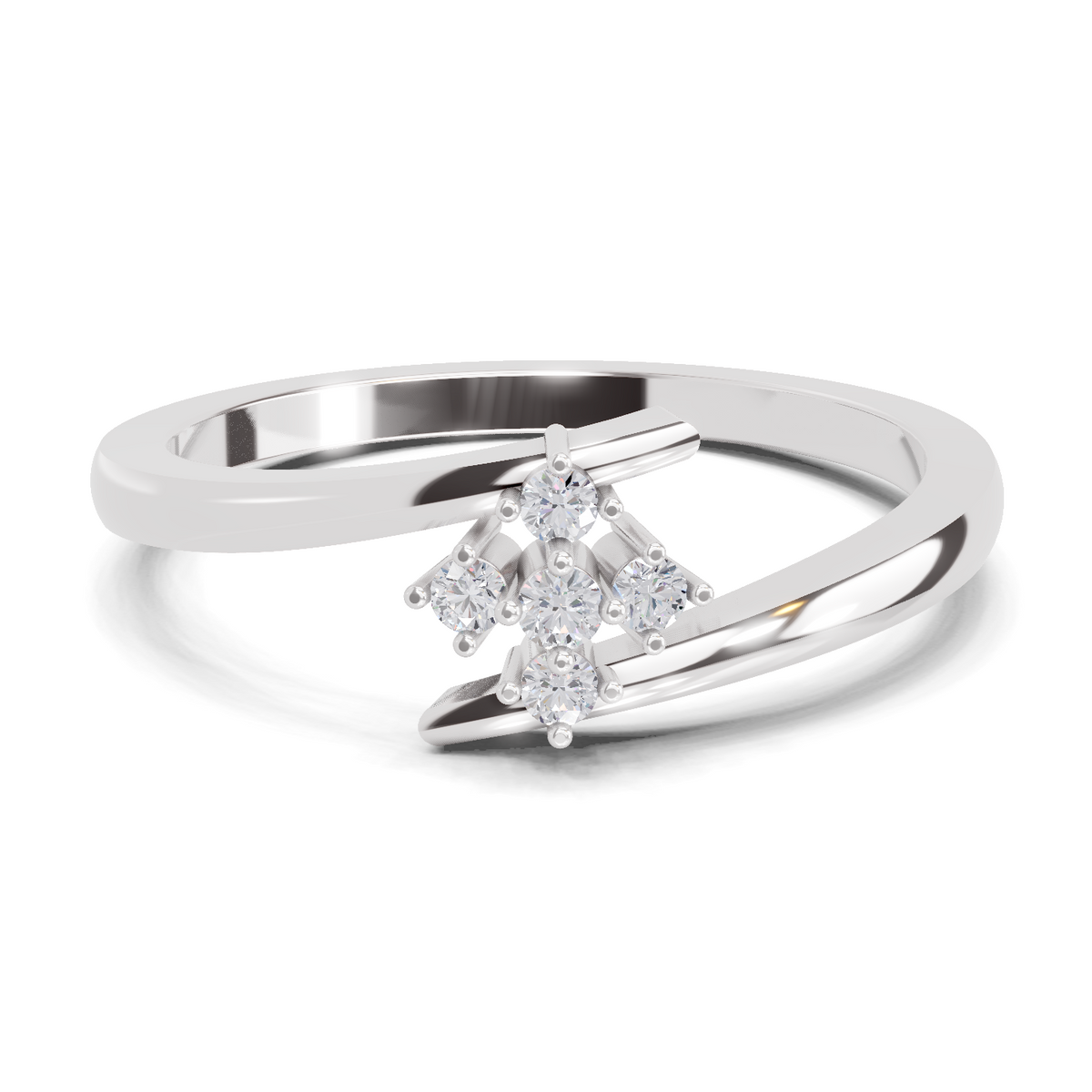 Timeless Petal Diamond Engagement Ring
