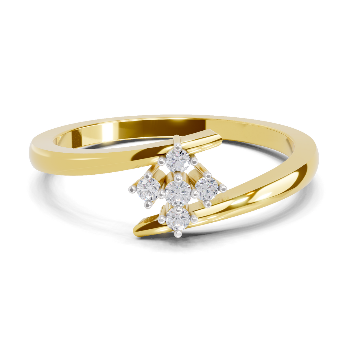 Timeless Petal Diamond Engagement Ring