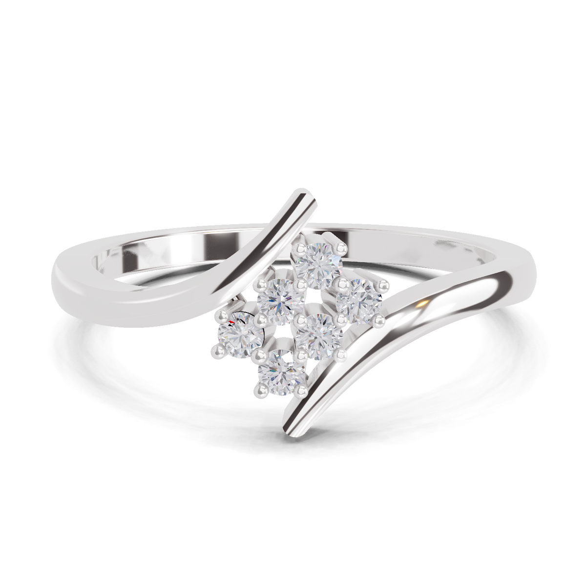 Graceful Promise Diamond Engagement Ring