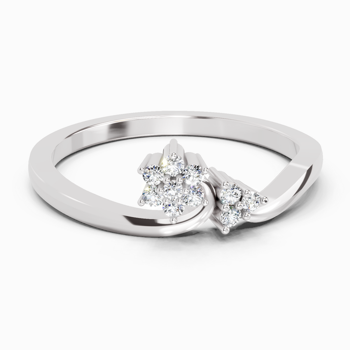 Enchanting Cluster Diamond Ring
