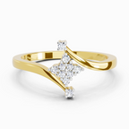 Gleaming Cluster Diamond Ring